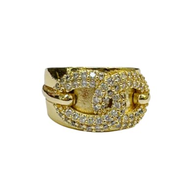 ANILLO AJUSTABLE B/O DOBLE ESLABON ZIRCON1