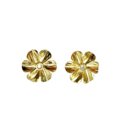 AROS LISTOS B/O FLOR ZIRCON 25MM
