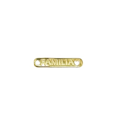 CONECTOR B/ORO CORAZON PALABRA FAMILIA 18X5MM