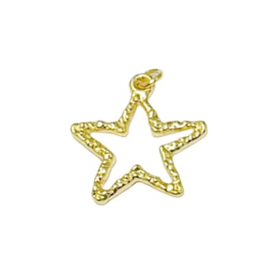COLGANTE B/O FIGURA ESTRELLA MARTILLADA