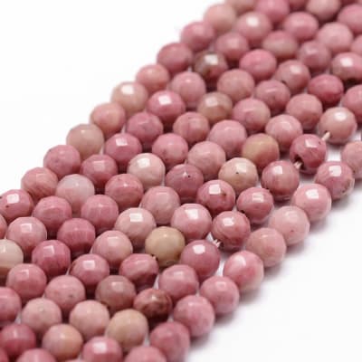 PIEDRA NATURAL POR TIRA RODOTINA 4MM PALIDA VIOLETA ROJA