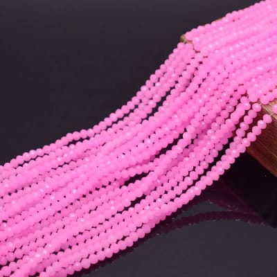 CRISTAL AUSTRIACO POR TIRA 2MM PINK ROSE