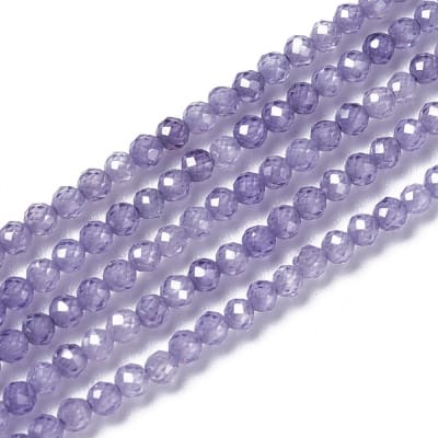PIEDRA NATURAL POR TIRA ZIRCONIA PURPURA 3MM