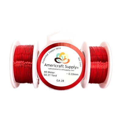 ALAMBRE AMERICRAFT SUPPLY RED CALIBRE 28