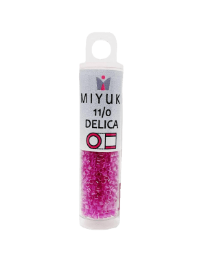 MOSTACILLA MIYUKI 11/0 LINED LT FUCSIA AB1