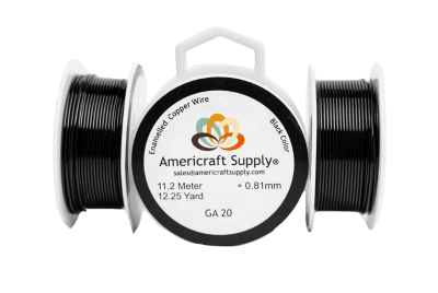 ALAMBRE AMERICRAFT SUPPLY BLACK CALIBRE 20