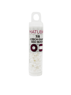 MOSTACILLAS POR TUBO 7/0 WHITE LUSTRE 7.5GR