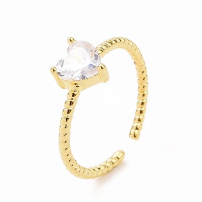 ANILLO AJUSTABLE B/O TORNEADO CORAZON ZIRCON 16MM1