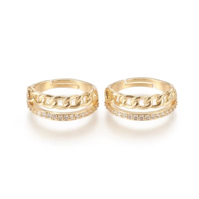 ANILLO AJUSTABLE B/O ESLABON LINEA ZIRCON 17.5MM1