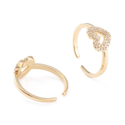 ANILLO AJUSTABLE B/O CORAZON HUECO CON ZIRCONES 17MM1