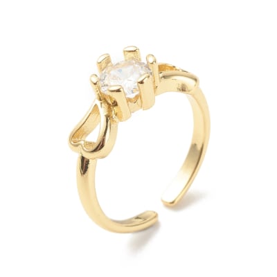 ANILLO AJUSTABLE B/O SOLITARIO CORAZÓN1