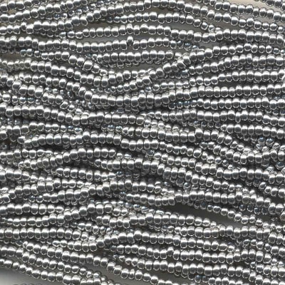 MOSTACILLAS CHECA PRECIOSA (6 TIRAS) 11/0 BRIGHT SILVER APROX. 17GRAMOS1