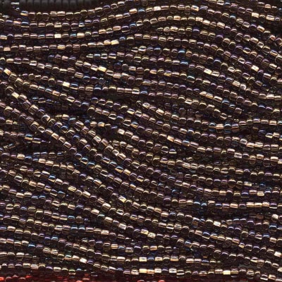 MOSTACILLAS CHECA PRECIOSA (6 TIRAS) 8/0 BLK DMND C/L AB APROX. 40 GRAMOS1