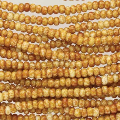 MOSTACILLAS CHECA PRECIOSA (6 TIRAS) 8/0  TRAVERTINE APROX. 37 GRAMOS1