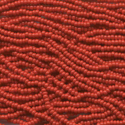 MOSTACILLAS CHECA PRECIOSA (6 TIRAS) 8/0 RED APROX. 39 GRAMOS