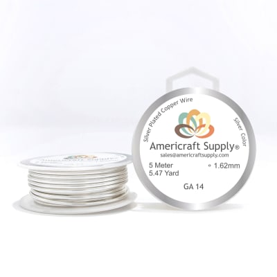 ALAMBRE AMERICRAFT SUPPLY SILVER CALIBRE 14