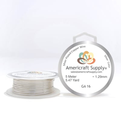 ALAMBRE AMERICRAFT SUPPLY SILVER CALIBRE 161