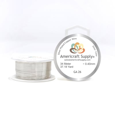 ALAMBRE AMERICRAFT SUPPLY SILVER CALIBRE 26