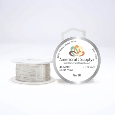 ALAMBRE AMERICRAFT SUPPLY SILVER CALIBRE 28