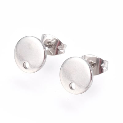 BASE DE ARO ACERO CIRCULO PLANO 8MM