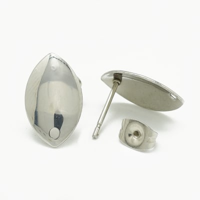 BASE DE ARO ACERO INOX. OVALO DE PUNTAS 15X9MM1