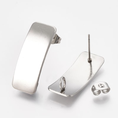 BASE DE ARO ACERO INOX. RECTANGULO 26X10MM1