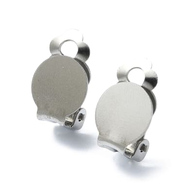 BASE DE ARO A PRESION ACERO INOX. CIRCULO PLANO 15MM