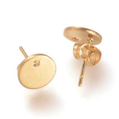 BASE DE ARO ACERO INOX. CIRCULO PLANO 8MM