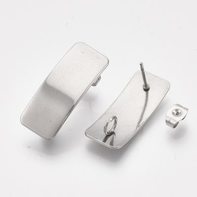 BASE DE ARO ACERO INOX. RECTANGULO 27X10MM1