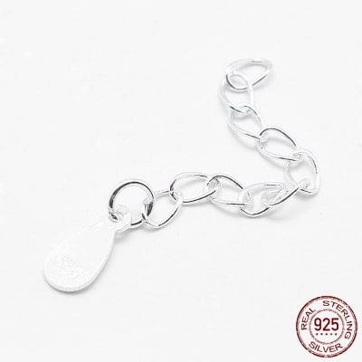 EXTENSIONES PLATA 925 LAGRIMA 4CM1