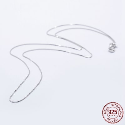 CADENA LISTA DE PLATA 925 VENECIANA  45CM1