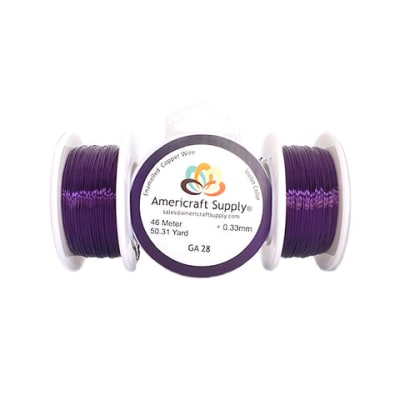 ALAMBRE AMERICRAFT SUPPLY VIOLET CALIBRE 281
