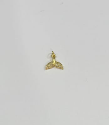 COLGANTE B/ORO COLA DE SIRENA CON CIRCONES 15.6X14.8MM1