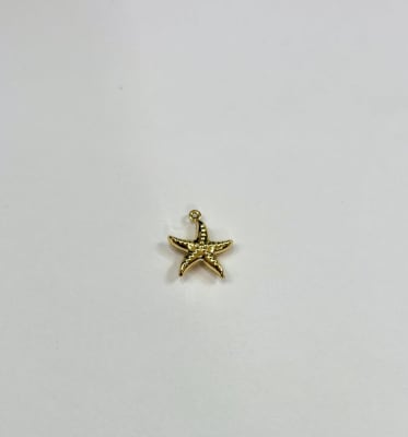 COLGANTE B/ORO ESTRELLA DE MAR INFLADA 16.4X17.6MM1