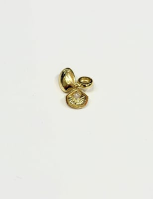 CHARMS B/O CONCHA DE OSTRA CON PUNTO DE LUZ 18.9X12.2MM1