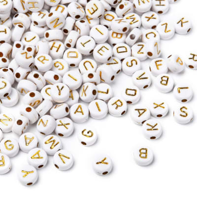 PASADOR ACRILICO PACK DE LETRAS BLANCAS 7X4MM1