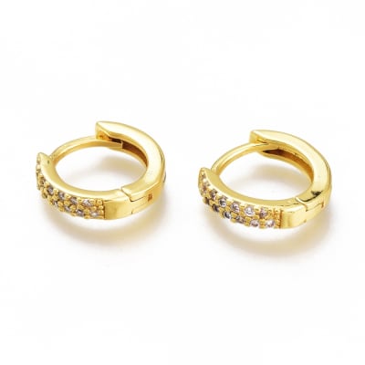 AROS LISTOS B/O HUGGIE CON ZIRCONES 12MM1