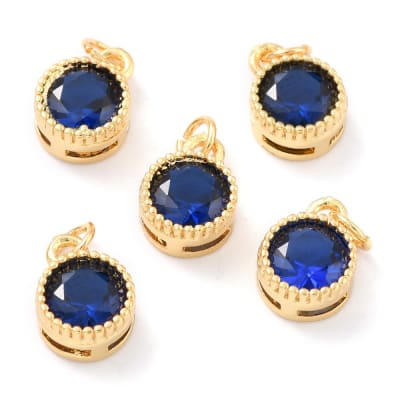 COLGANTE B/O ZIRCON CIRCULAR 9X7MM