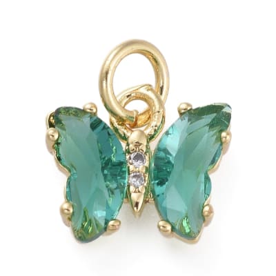 COLGANTE B/O MARIPOSA DE CRISTAL CERCETA 11X9MM1