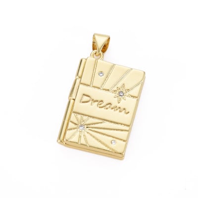 COLGANTE B/O LIBRO LOCKET DREAM 24X16MM1