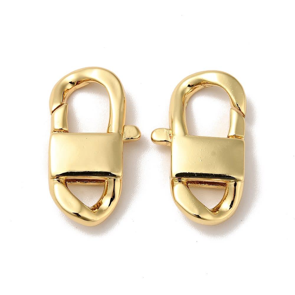 25 Uds./12mm Broche De Pinza De Langosta De Tono Plateado