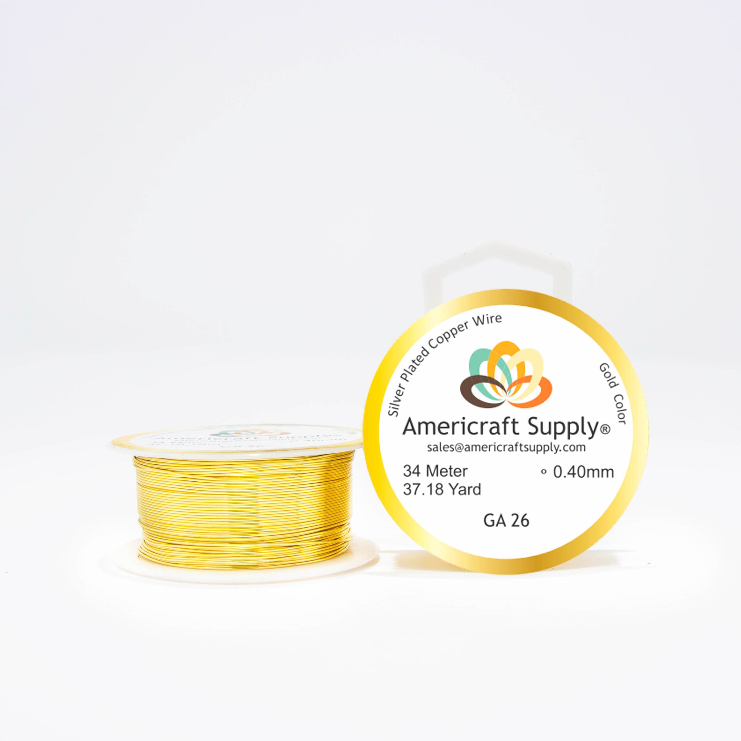 ALAMBRE AMERICRAFT SUPPLY GOLD CALIBRE 26