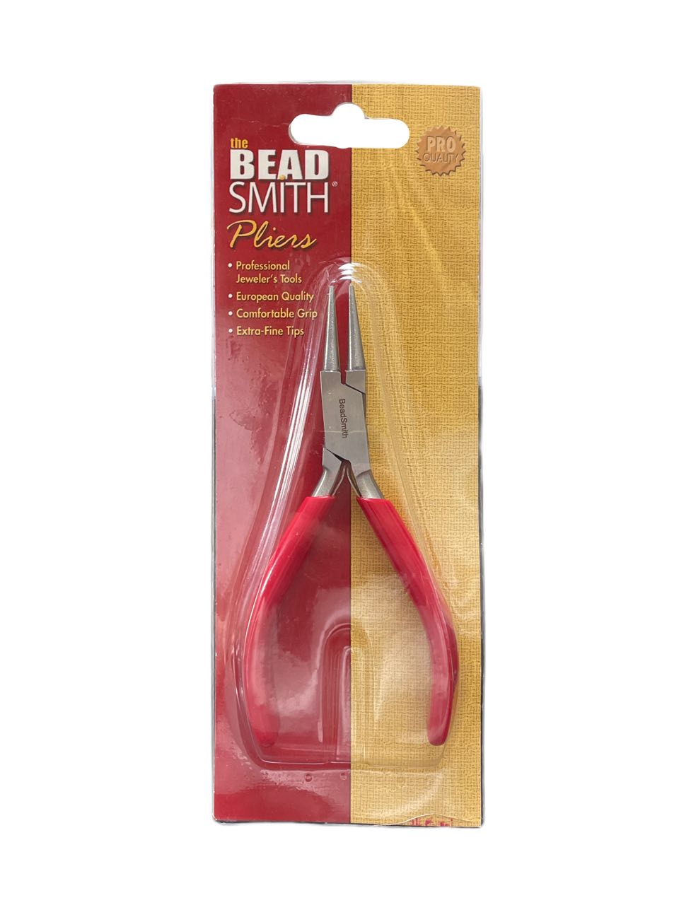 ALICATE PUNTA REDONDA ROJO BEAD SMITH