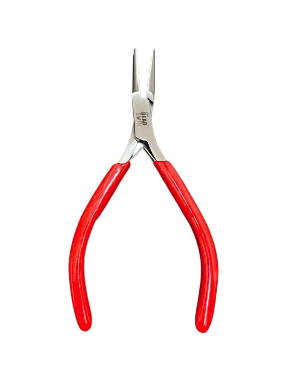 ALICATE PUNTA EXTRA FINA MANGO ROJO BEAD SMITH