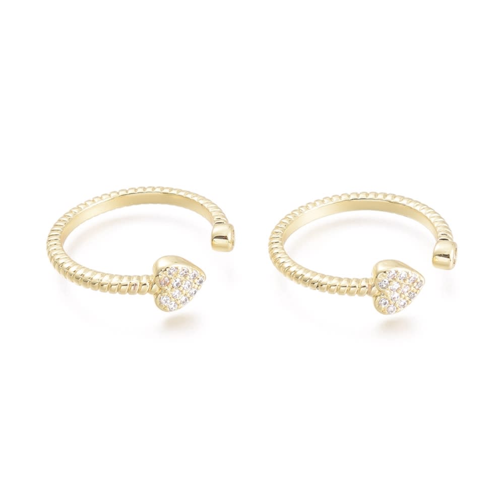 ANILLO AJUSTABLE B/O TORNEADO MINI CORAZON