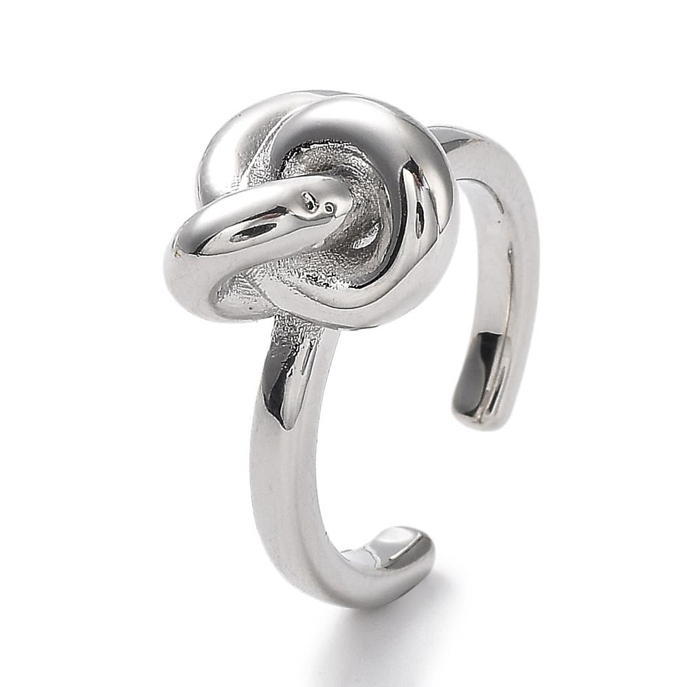 ANILLO AJUSTABLE B/PLATINO ESLABONES