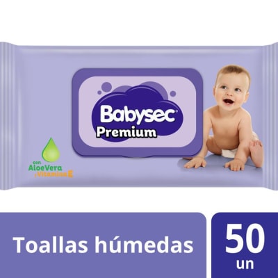 Babysec toallas humedas x 50 unid