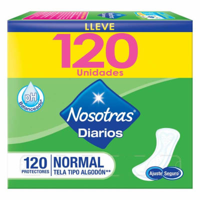 Nosotras diarios natural 120 UNID1