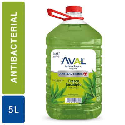 AVAL jabon liquido antibacterial eucalipto 5 LT
