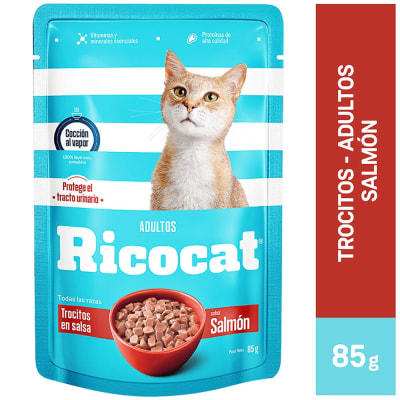 Ricocat sachet adulto salmon 85 GR1